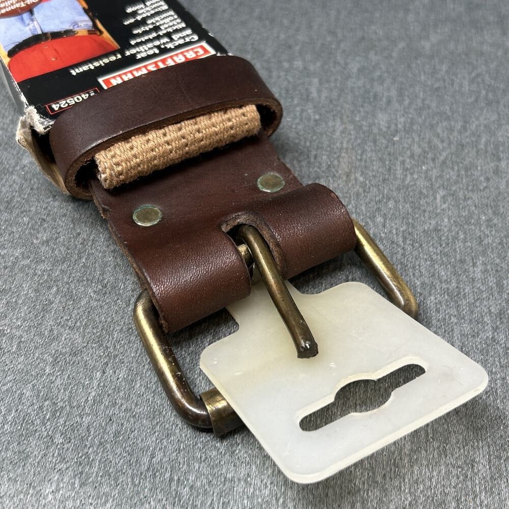 VTG XL Craftsman Model #940524 2.375" Leather Work Belt NOS 38-44 Waist Size - Picture 8 of 9